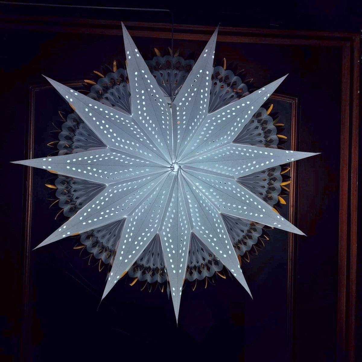 Lantern ALiLA ALiLa Star Lantern Kandil For Diwali Christmas Balcony, Akash Hanging Lantern For Home Living Room Xmas Festive Decor Decoration Lantern