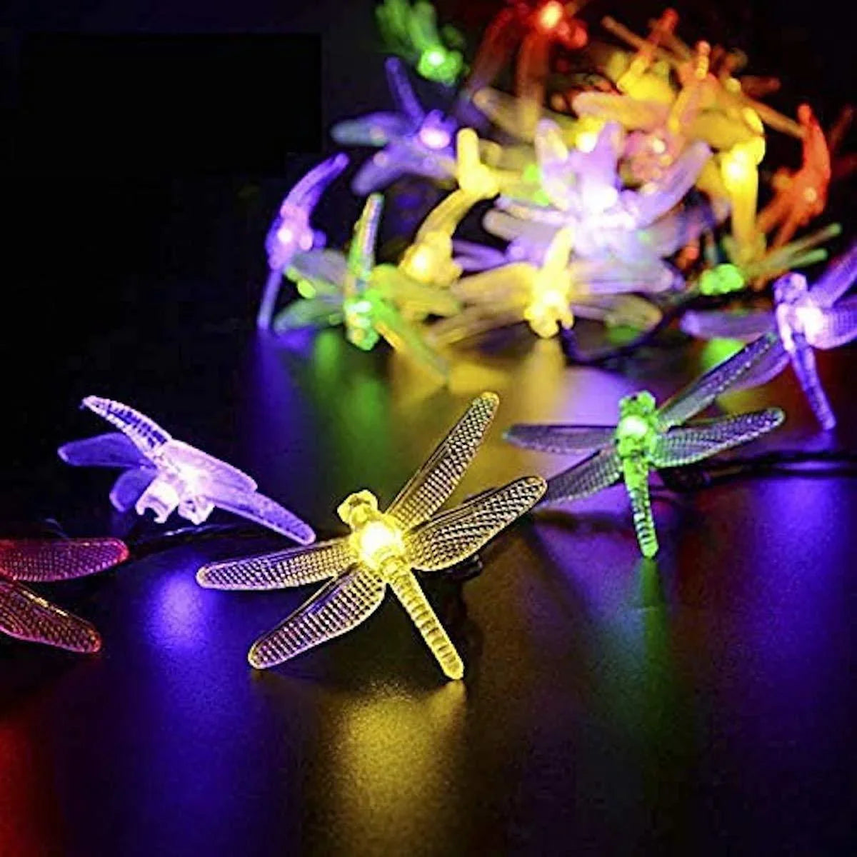 ALiLa Butterfly Dragonfly Fairy String Light for Home, Curtain, Plants Decoration,3.5 Meter, Multicolour - ALiLA