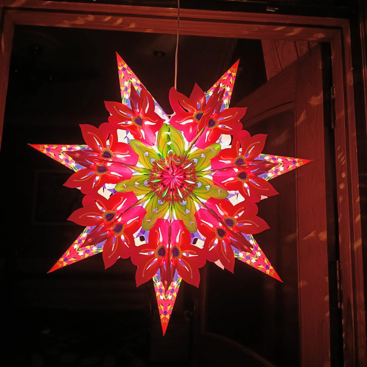 ALiLa Star Lantern Kandil For Diwali Christmas Balcony, Akash Hanging Lantern For Home Living Room Xmas Festive Decor Decoration - ALiLA