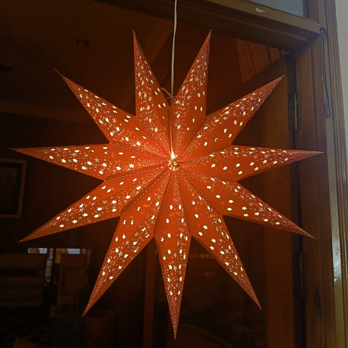 Lantern ALiLA ALiLa Star Lantern Kandil For Diwali Christmas Balcony, Akash Hanging Lantern For Home Living Room Xmas Festive Decor Decoration Lantern
