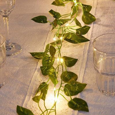 ALiLa Leaf Money Plant Indoor Outdoor Led String Lights for Home Lawn Garden Indoor Outdoor Decoration (3.5Meter, Pack of 1) - ALiLA