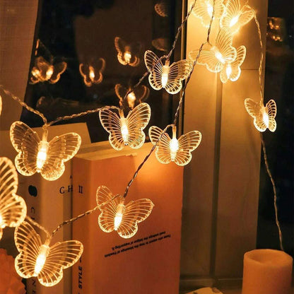 ALiLa Butterfly LED String Light for Home office balcony garden window curtain decoration, Warmwhite/3.5 meter - ALiLA