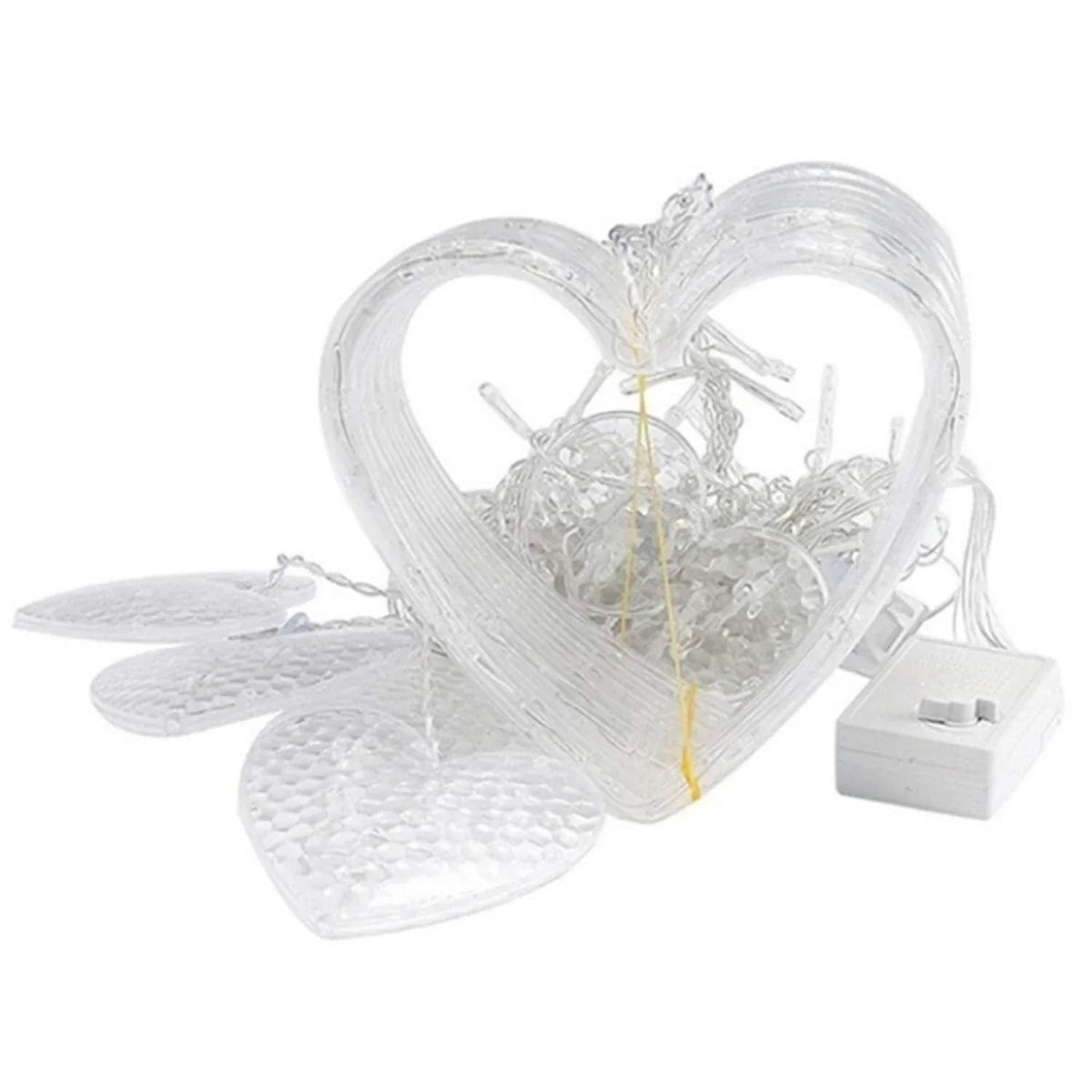 ALiLa Heart Led Net Mesh Fairy String Curtain Light for Diwali Home Garden Tree Decoration, MultiColor - ALiLA