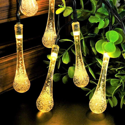 ALiLa Waterdrop Led String Lights for Home Lawn Garden Indoor Outdoor Decoration, 3.5Meter - ALiLA