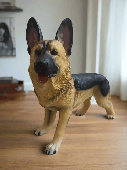 ALiLa Big Dog Realistic Showpiece Statue Figure Idol for Home Decoration Office Decor or gifting, 11 Inches Height - ALiLA