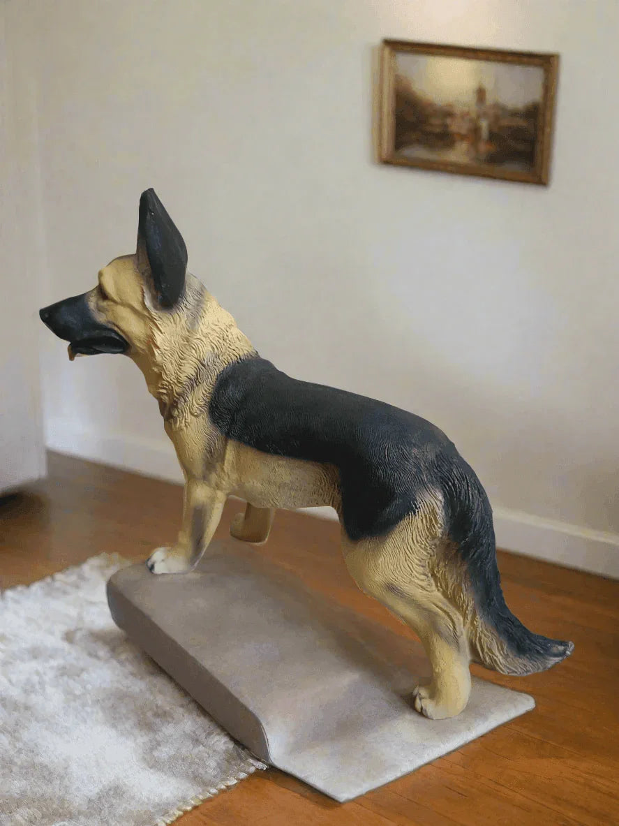 ALiLa Big Dog Realistic Showpiece Statue Figure Idol for Home Decoration Office Decor or gifting, 11 Inches Height - ALiLA