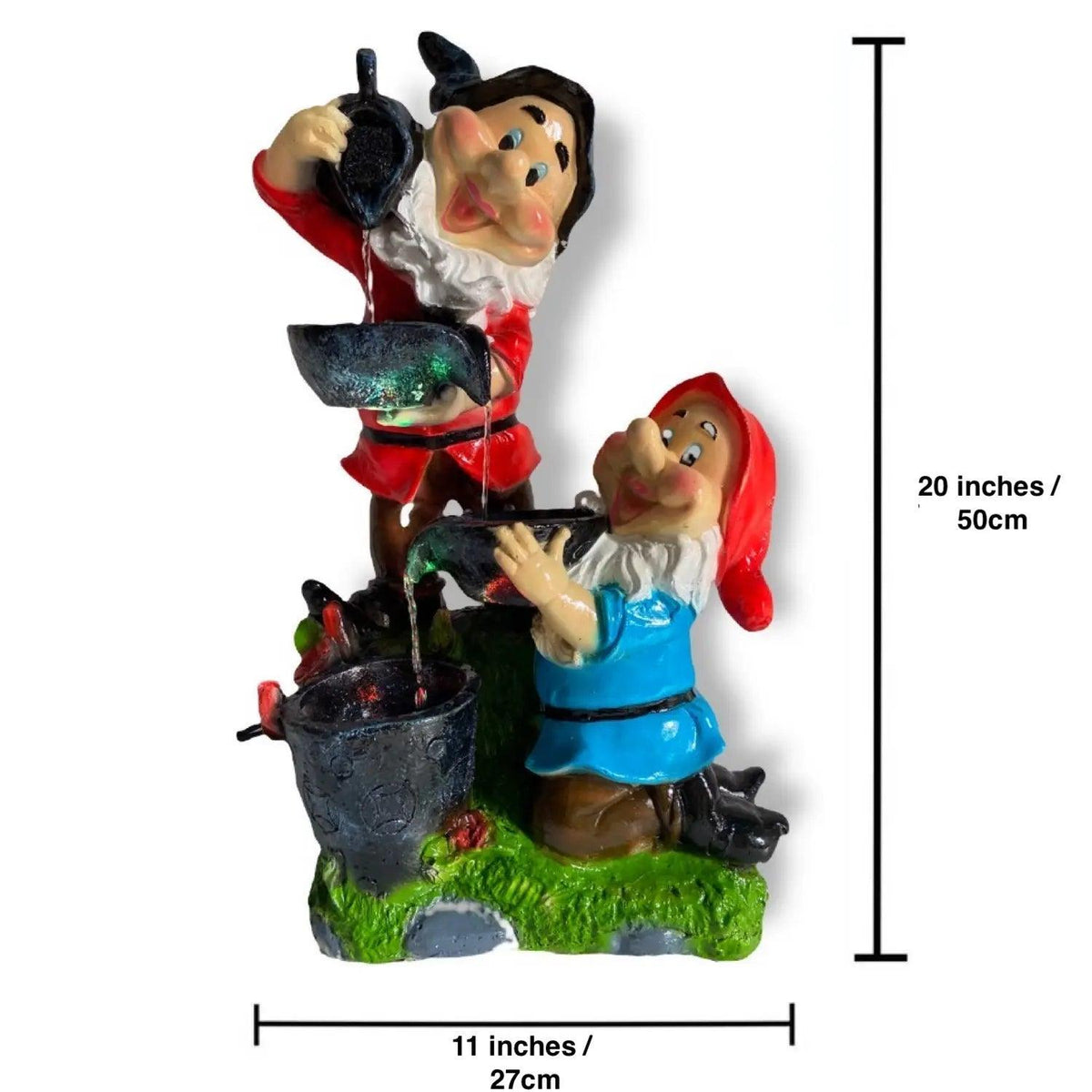 ALiLa Dwarfs Kids Designer Fountain with LED for Balcony Garden, Living Room, Lawn Garden, Office Table Decoration or Gifting item - ALiLA