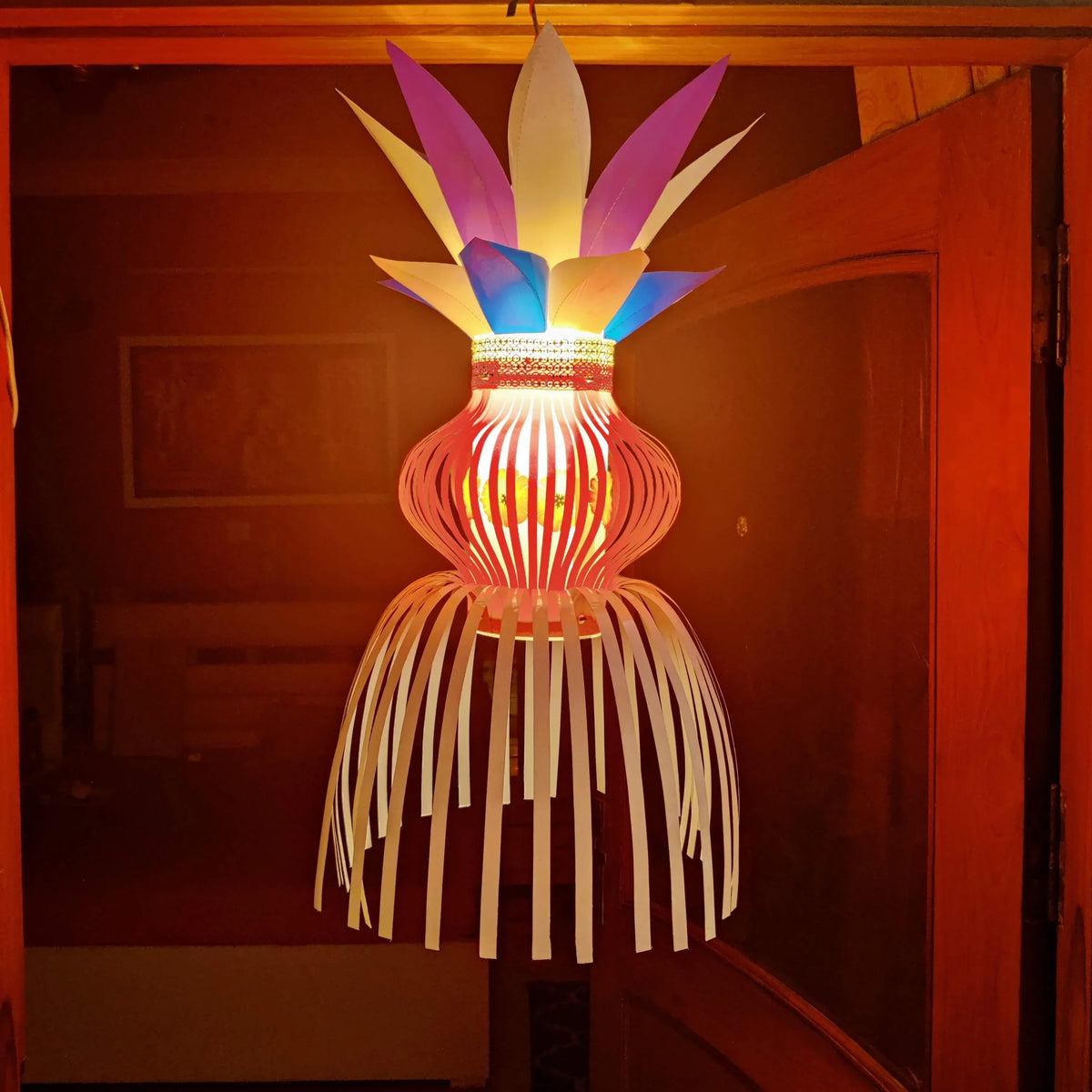 ALiLa Akash Kandil For Diwali Balcony, Hanging Lantern For Home Living Room Festive Decor Decoration Lanterns - ALiLA