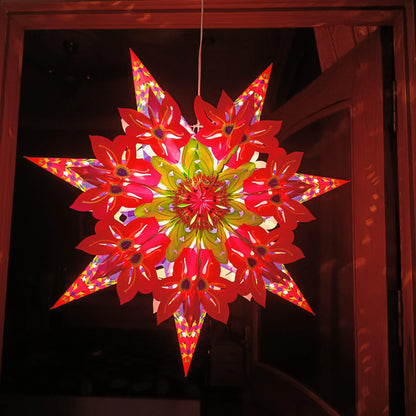 ALiLa Star Lantern Kandil For Diwali Christmas Balcony, Akash Hanging Lantern For Home Living Room Xmas Festive Decor Decoration - ALiLA