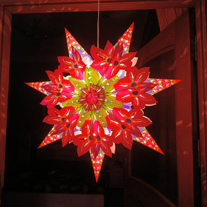 ALiLa Star Lantern Kandil For Diwali Christmas Balcony, Akash Hanging Lantern For Home Living Room Xmas Festive Decor Decoration - ALiLA