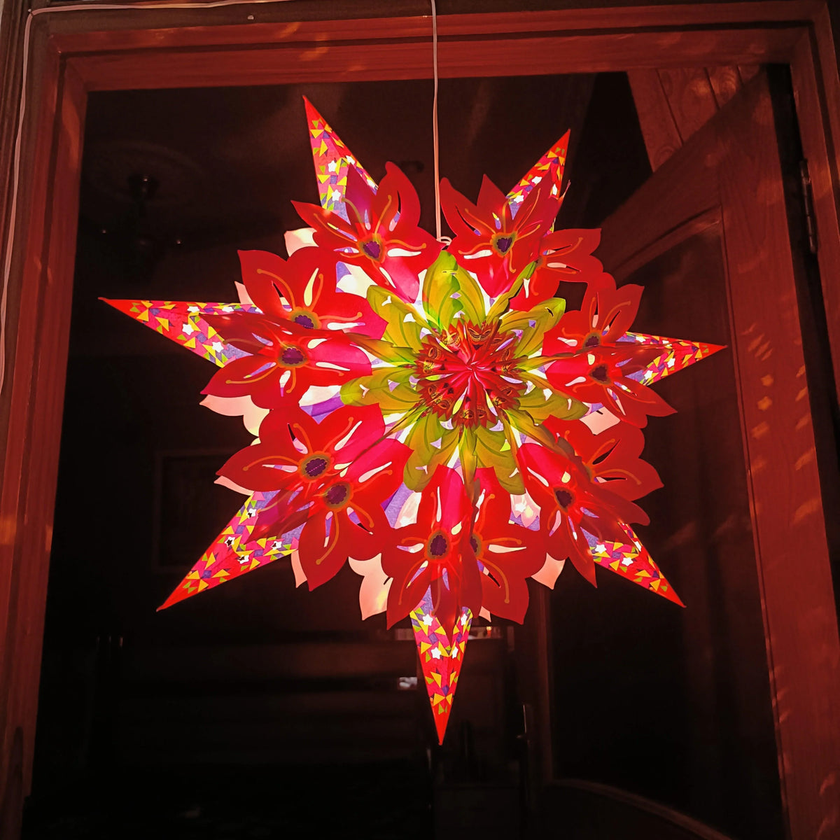 ALiLa Star Lantern Kandil For Diwali Christmas Balcony, Akash Hanging Lantern For Home Living Room Xmas Festive Decor Decoration - ALiLA