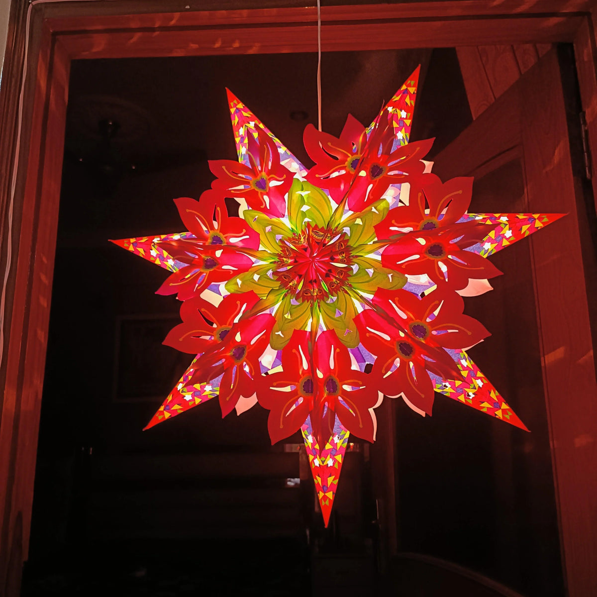 ALiLa Star Lantern Kandil For Diwali Christmas Balcony, Akash Hanging Lantern For Home Living Room Xmas Festive Decor Decoration - ALiLA