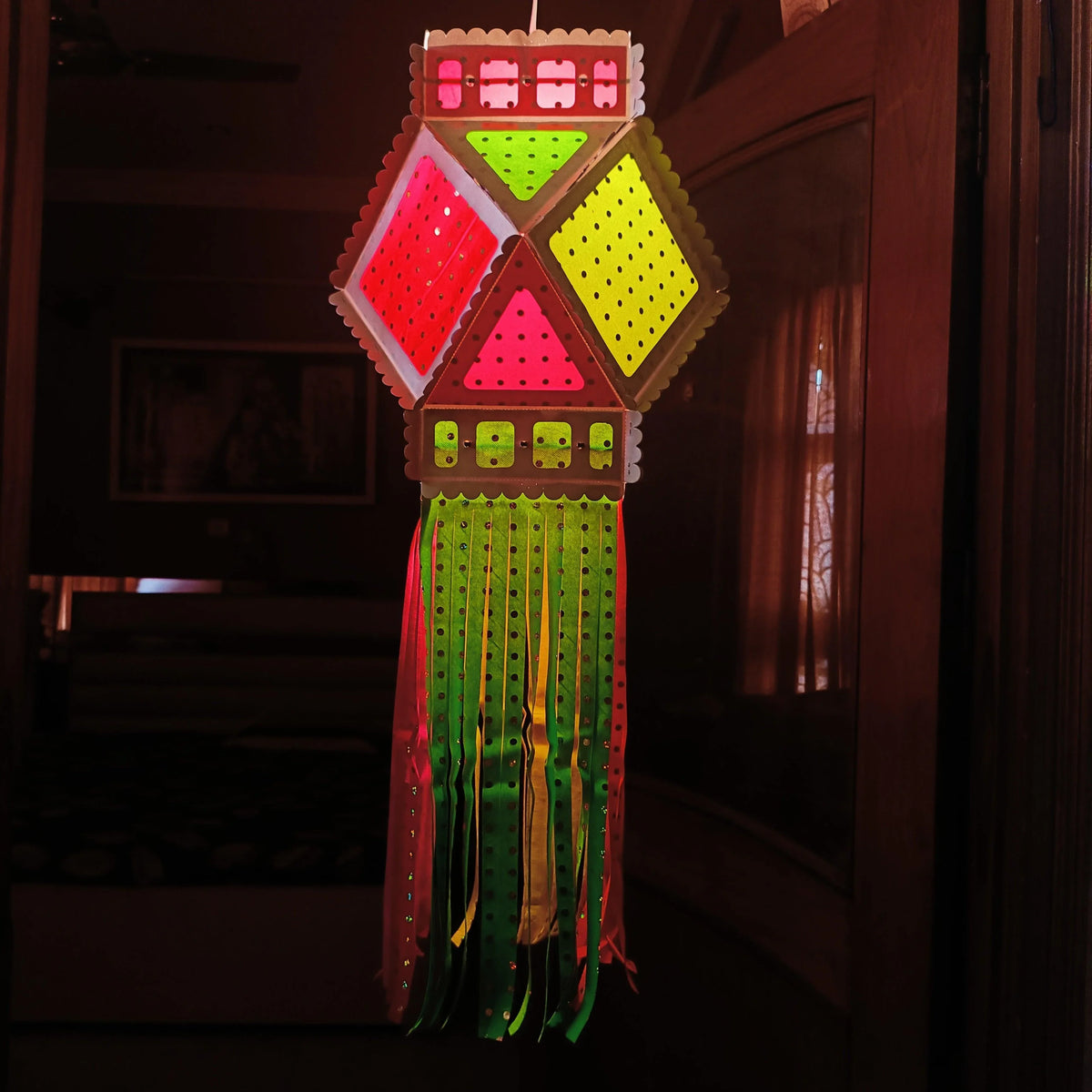ALiLa Akash Kandil For Diwali Balcony, Hanging Lantern For Home Living Room Festive Decor Decoration Lanterns - ALiLA