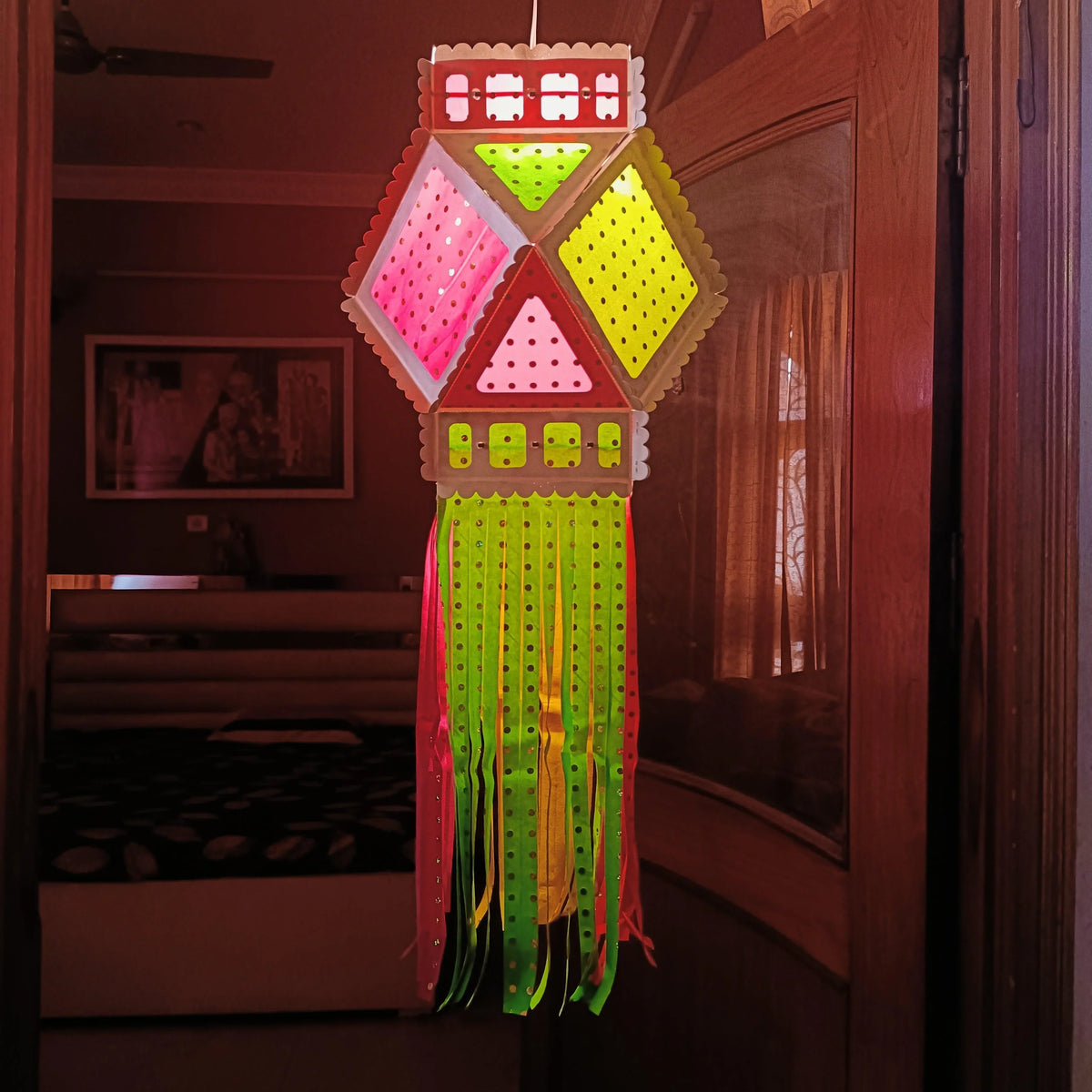 ALiLa Akash Kandil For Diwali Balcony, Hanging Lantern For Home Living Room Festive Decor Decoration Lanterns - ALiLA