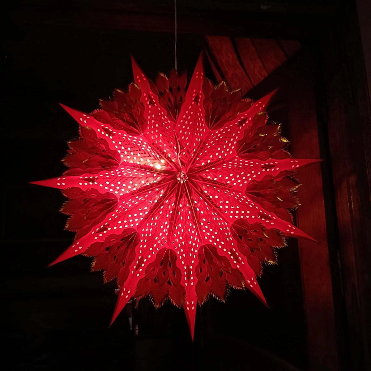 ALiLa Star Lantern Kandil For Diwali Christmas Balcony, Akash Hanging Lantern For Home Living Room Xmas Festive Decor Decoration - ALiLA