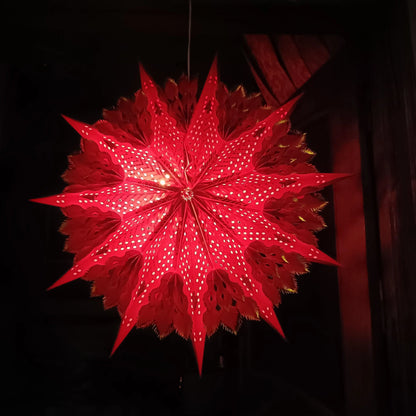 ALiLa Star Lantern Kandil For Diwali Christmas Balcony, Akash Hanging Lantern For Home Living Room Xmas Festive Decor Decoration - ALiLA