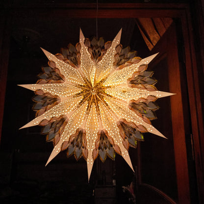ALiLa Star Lantern Kandil For Diwali Christmas Balcony, Akash Hanging Lantern For Home Living Room Xmas Festive Decor Decoration - ALiLA
