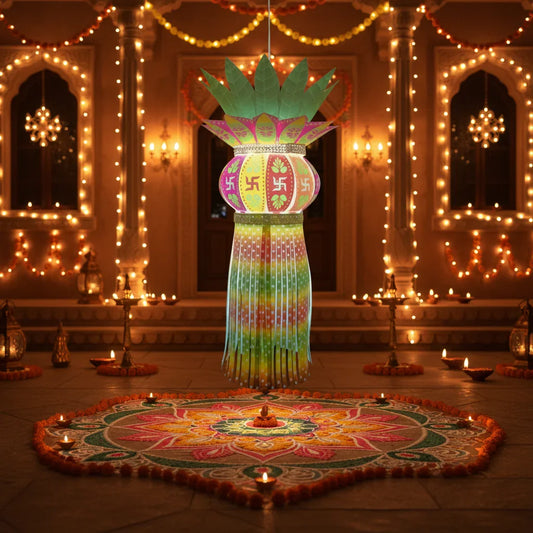 Lantern ALiLA ALiLa Akash Kandil For Diwali Balcony, Hanging Lantern For Home Living Room Festive Decor Decoration Lanterns Lantern