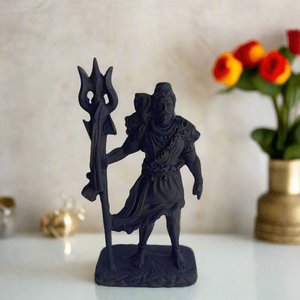 ALiLa Shivji Mahadev Shiva Statue for Car Dash Board, Pooja for Home Living Room & Office Decor, 5 Inch Height - ALiLA