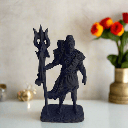 ALiLa Shivji Mahadev Shiva Statue for Car Dash Board, Pooja for Home Living Room & Office Decor, 5 Inch Height - ALiLA