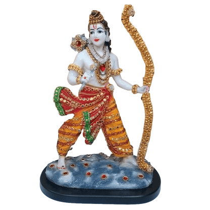 ALiLa Shri Ram Rama Adipurusha God Idol Murti Statue for Home Ram Mandir Temple Pooja, 13.5 Inch Height - ALiLA