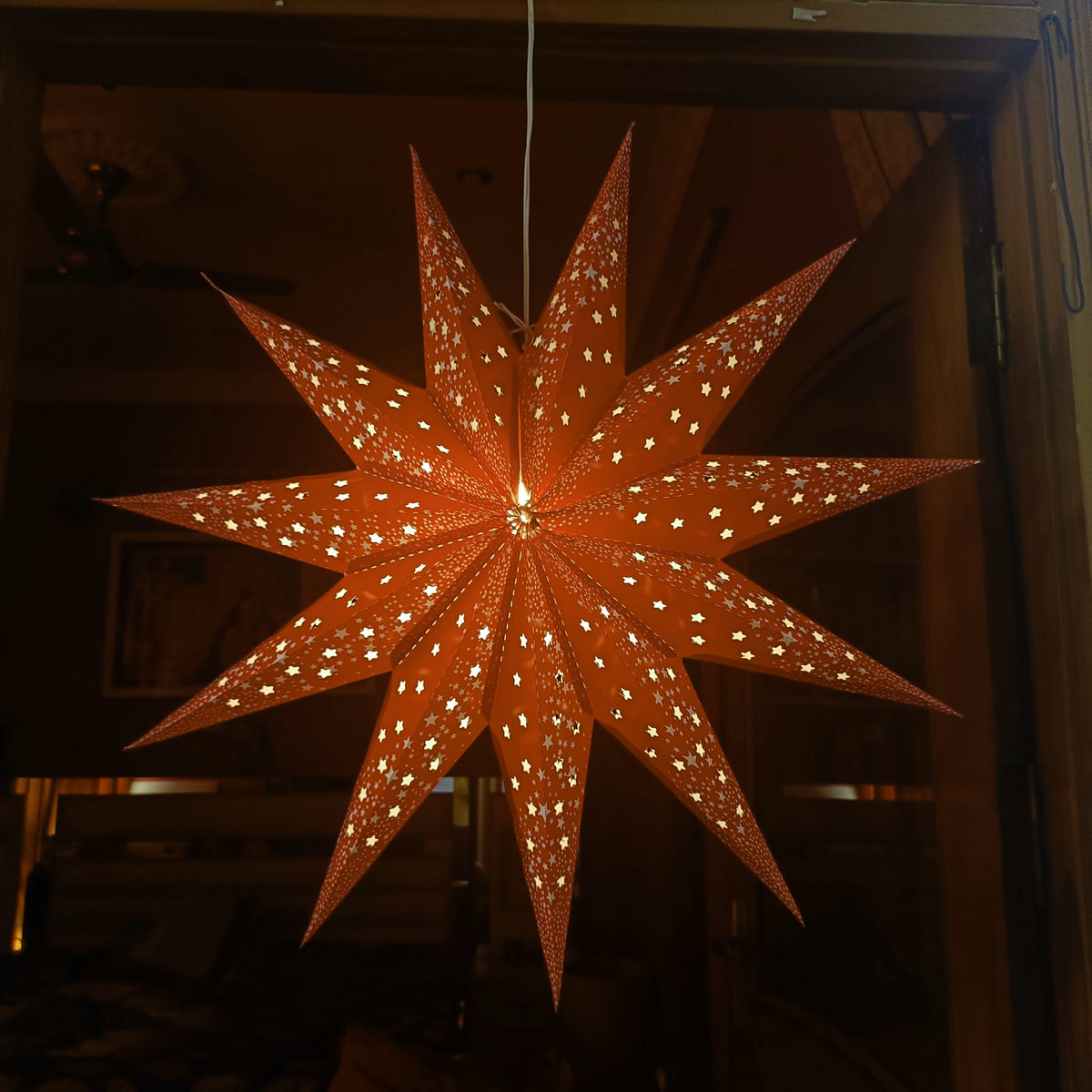 Lantern ALiLA ALiLa Star Lantern Kandil For Diwali Christmas Balcony, Akash Hanging Lantern For Home Living Room Xmas Festive Decor Decoration Lantern