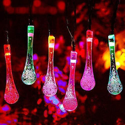 ALiLa Waterdrop Led String Lights for Home Lawn Garden Indoor Outdoor Decoration, 3.5Meter - ALiLA