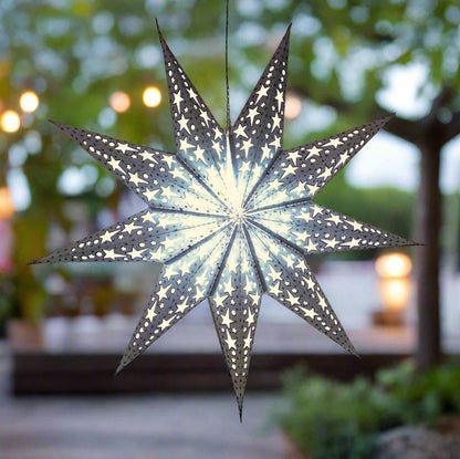 ALiLa White Star Lantern Kandil For Diwali Christmas Balcony, Akash Hanging Lantern For Home Living Room Xmas Festive Decor Decoration - ALiLA