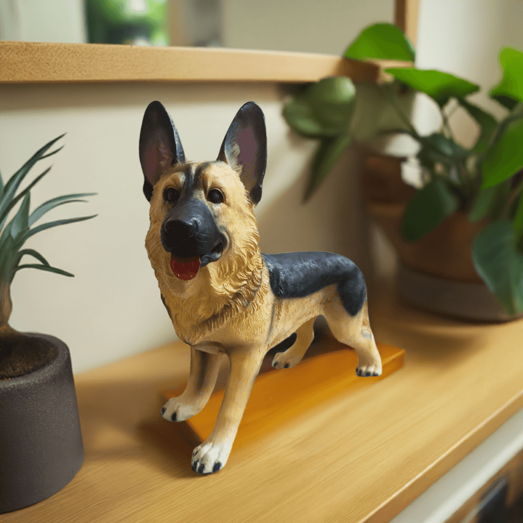 ALiLa Big Dog Realistic Showpiece Statue Figure Idol for Home Decoration Office Decor or gifting, 11 Inches Height - ALiLA