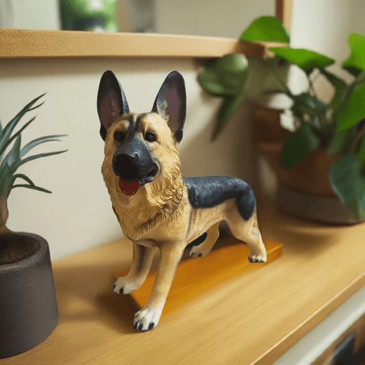ALiLa Big Dog Realistic Showpiece Statue Figure Idol for Home Decoration Office Decor or gifting, 11 Inches Height - ALiLA