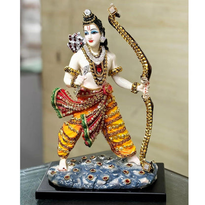 ALiLa Shri Ram Rama Adipurusha God Idol Murti Statue for Home Ram Mandir Temple Pooja, 13.5 Inch Height - ALiLA