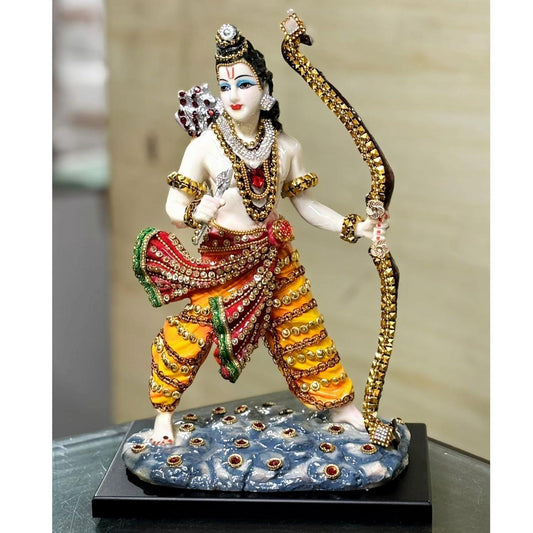 ALiLa Shri Ram Rama Adipurusha God Idol Murti Statue for Home Ram Mandir Temple Pooja, 13.5 Inch Height - ALiLA